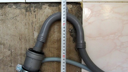 Подключение стиральной машины LG к канализации