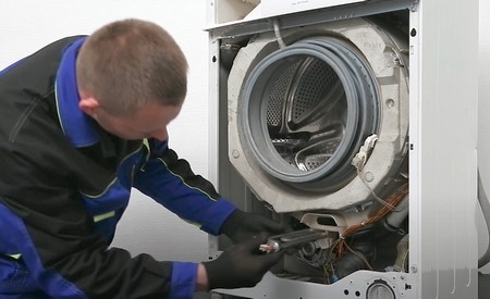 Извлечение посторонних предметов из стиральной машины LG