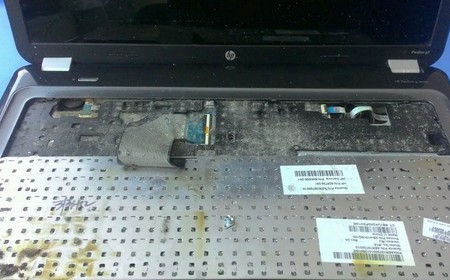 Ремонт ноутбука после залития водой