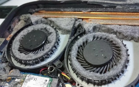 Замена системы охлаждения ноутбука