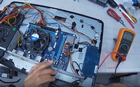 Замена материнской платы на моноблоке